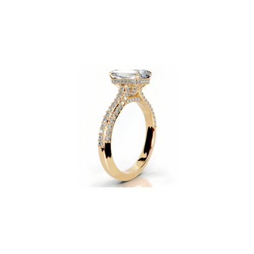 2ct Radiant Pave Eternity Ring