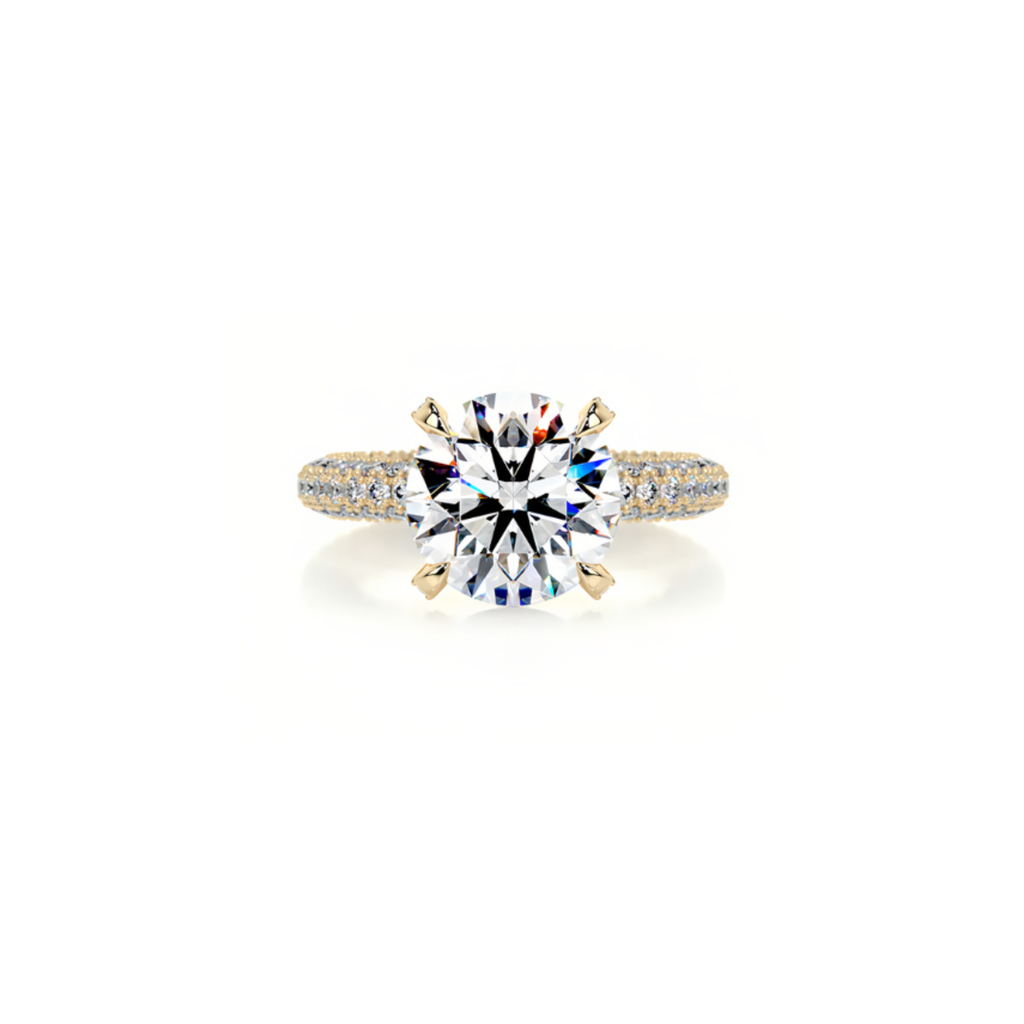 2ct Radiant Pave Eternity Ring