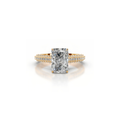 2ct Radiant Pave Eternity Ring