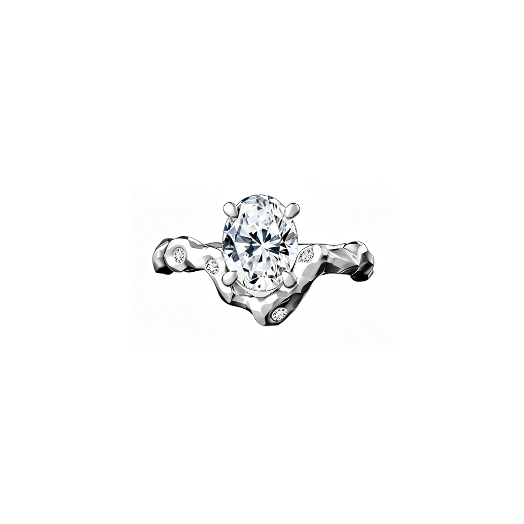 2ct Branch Oval Ring