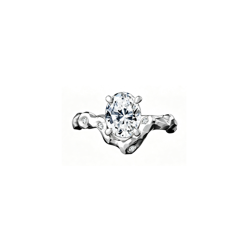 2ct Branch Oval Ring