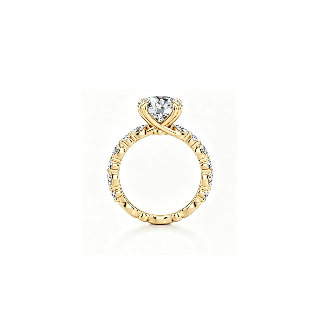 1ct Golden Petal Ring