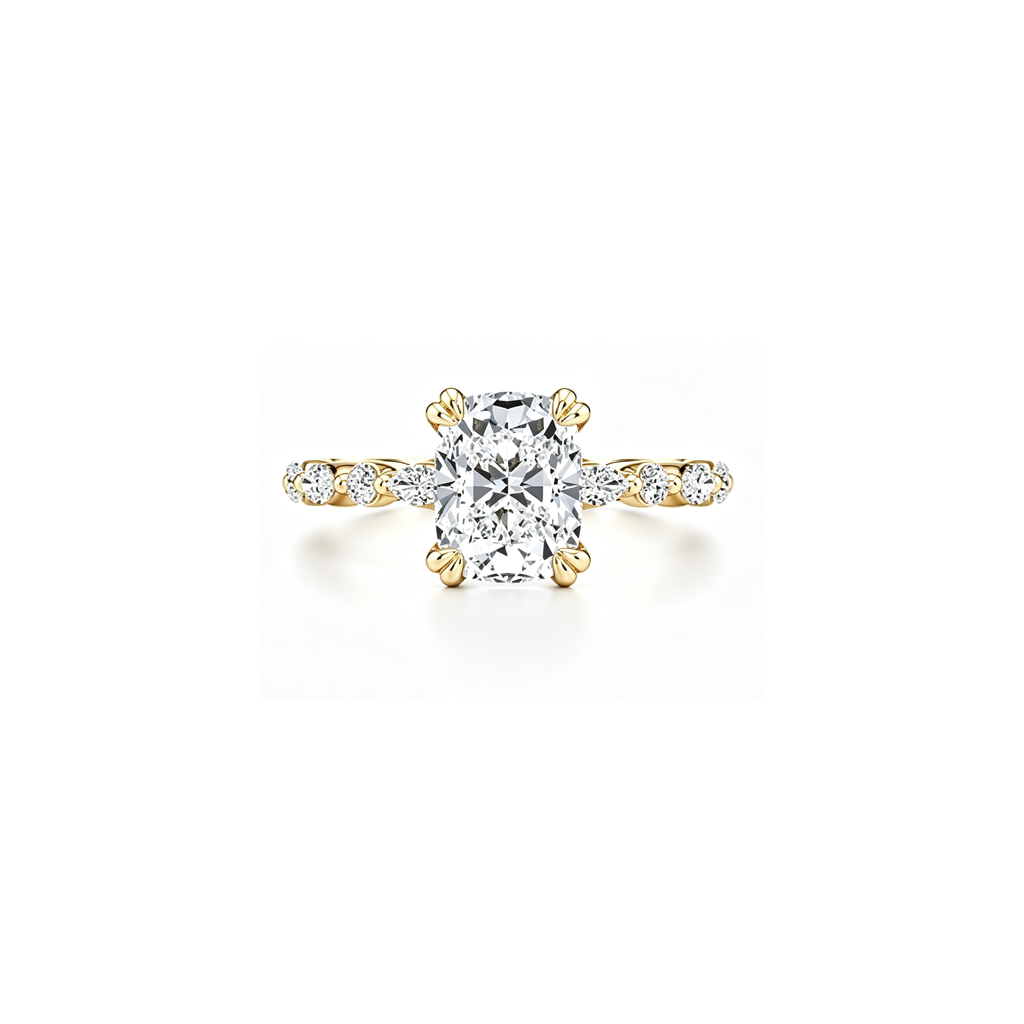 1ct Golden Petal Ring