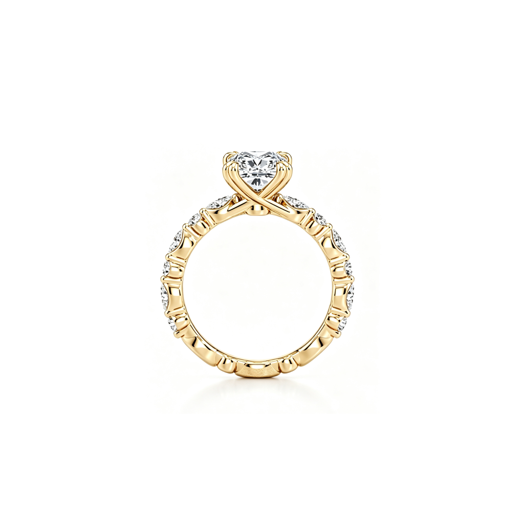1ct Golden Petal Ring