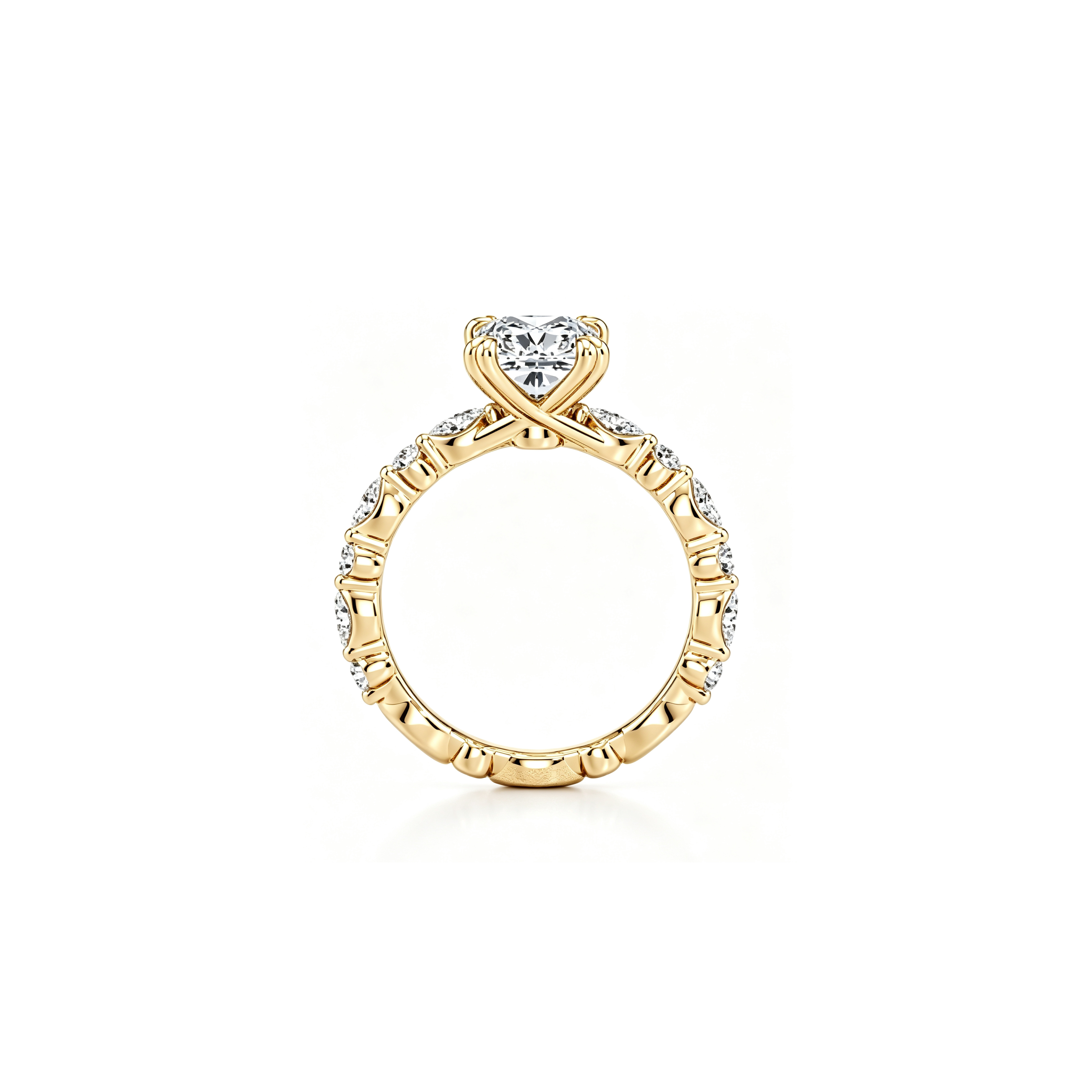 1ct Golden Petal Ring