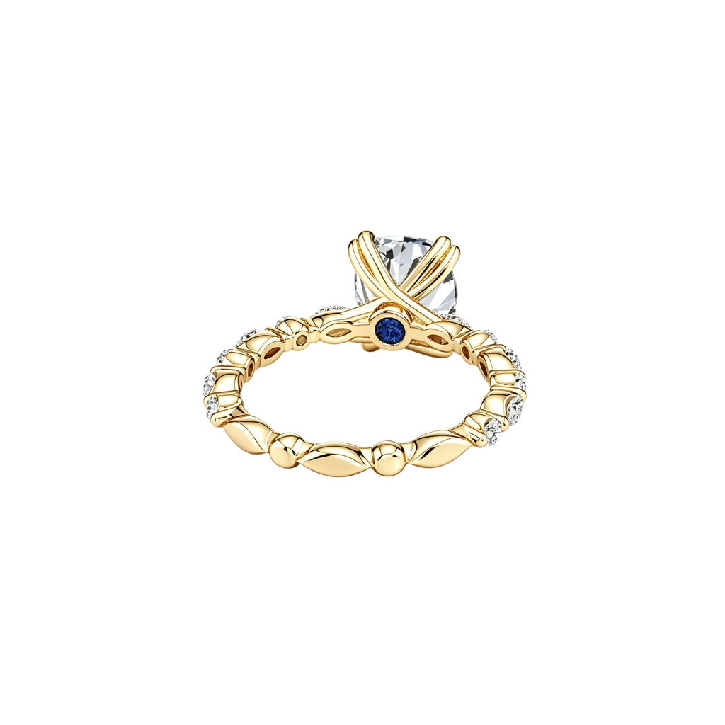 1ct Golden Petal Ring