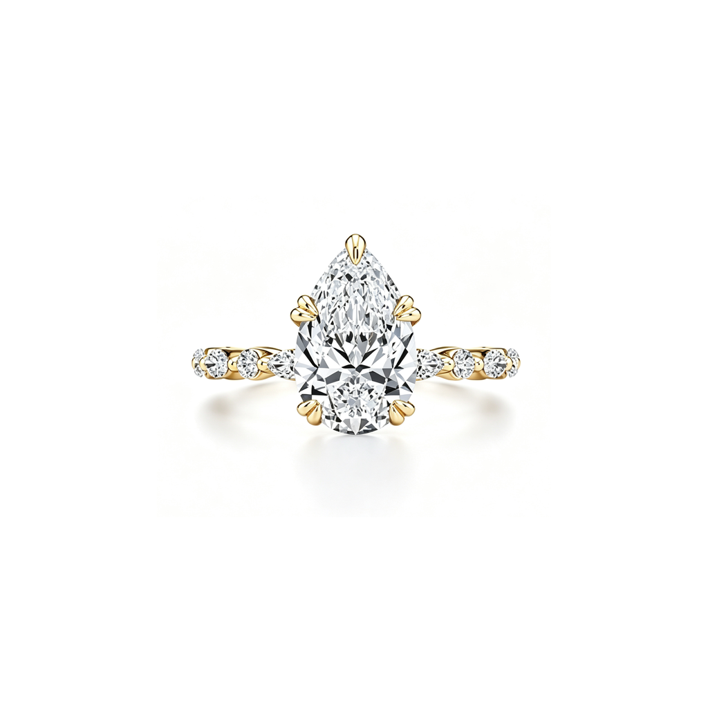 1ct Golden Petal Ring