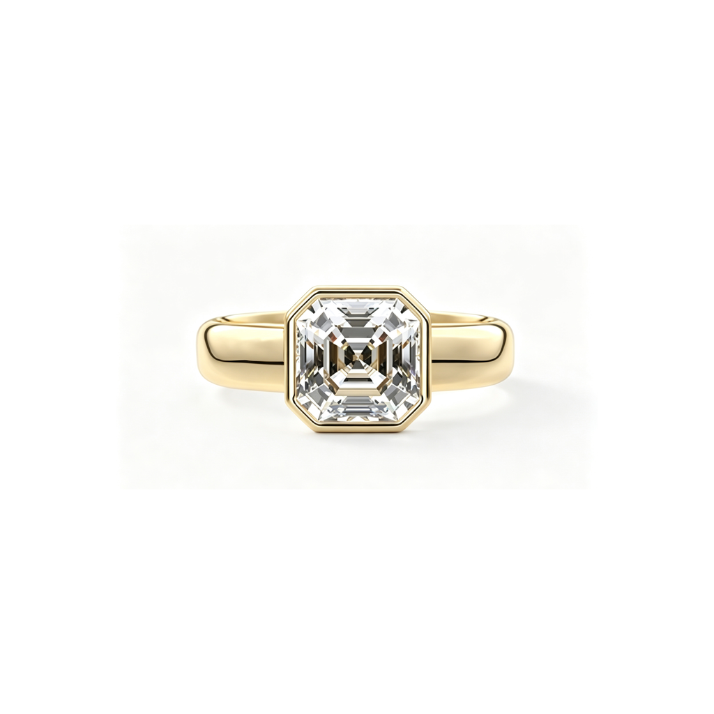 2ct Modern Bezel Ring