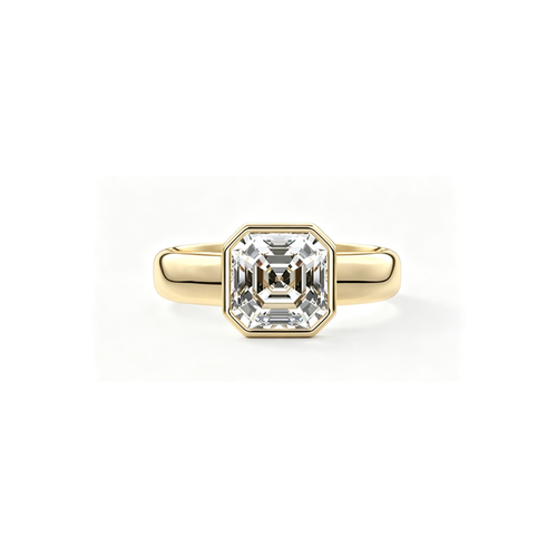 2ct Modern Bezel Ring