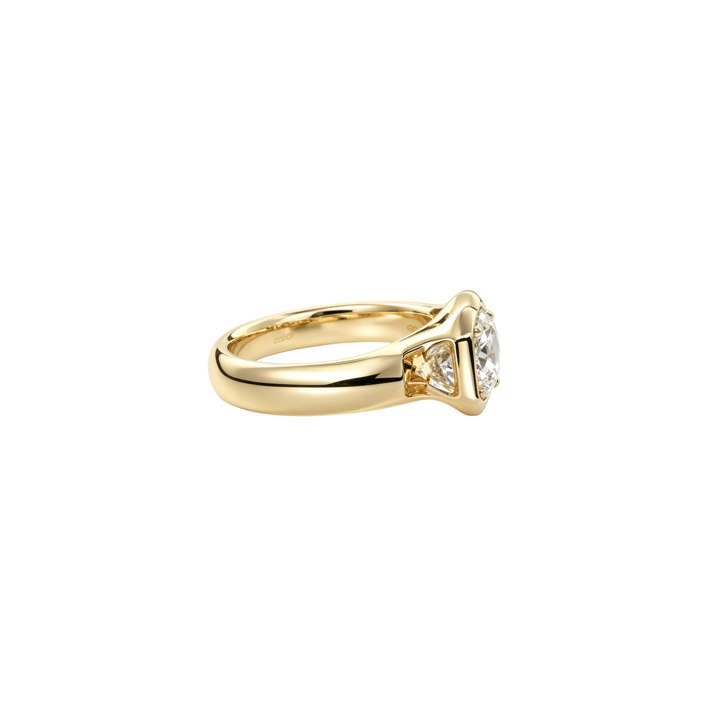 2ct Modern Bezel Ring