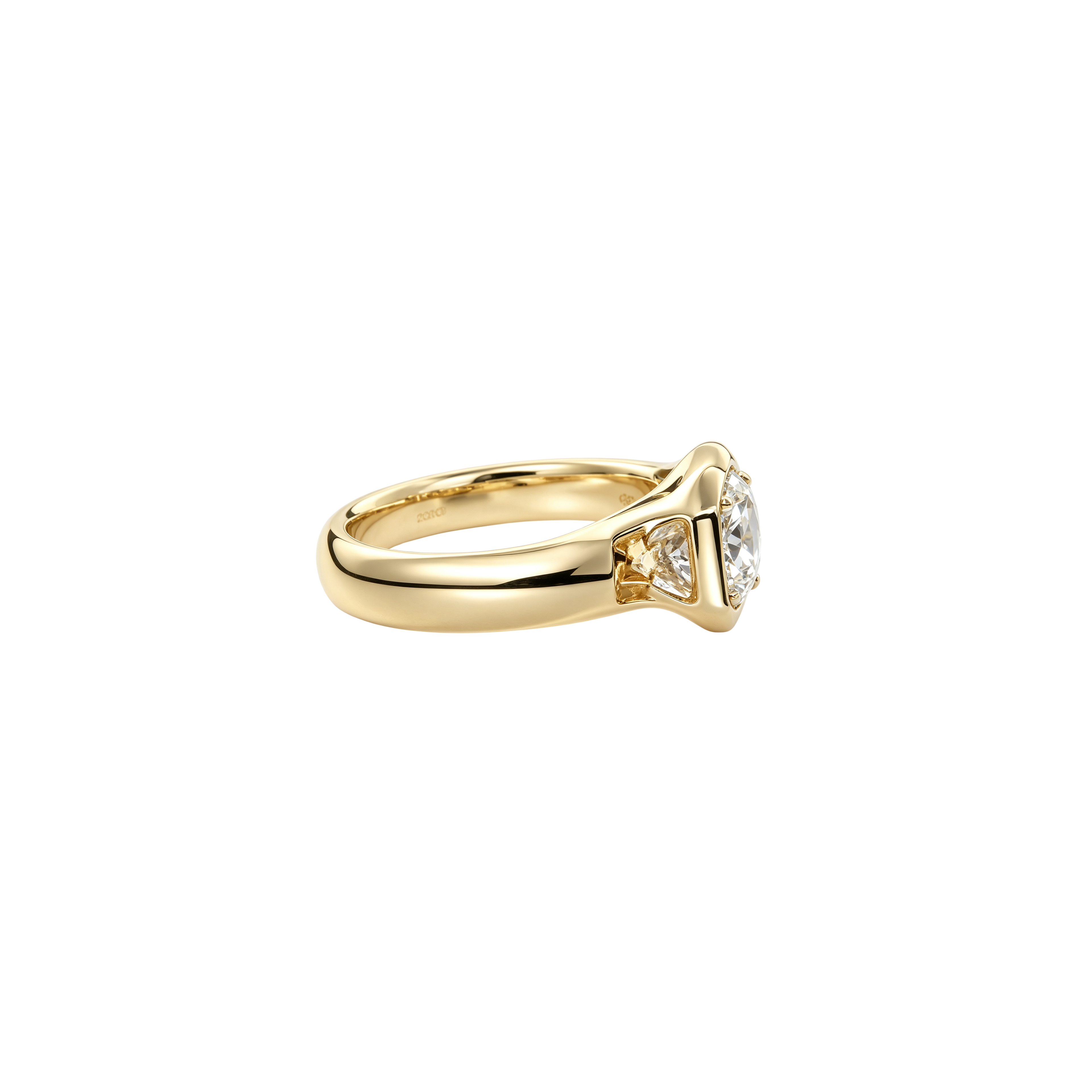 2ct Modern Bezel Ring