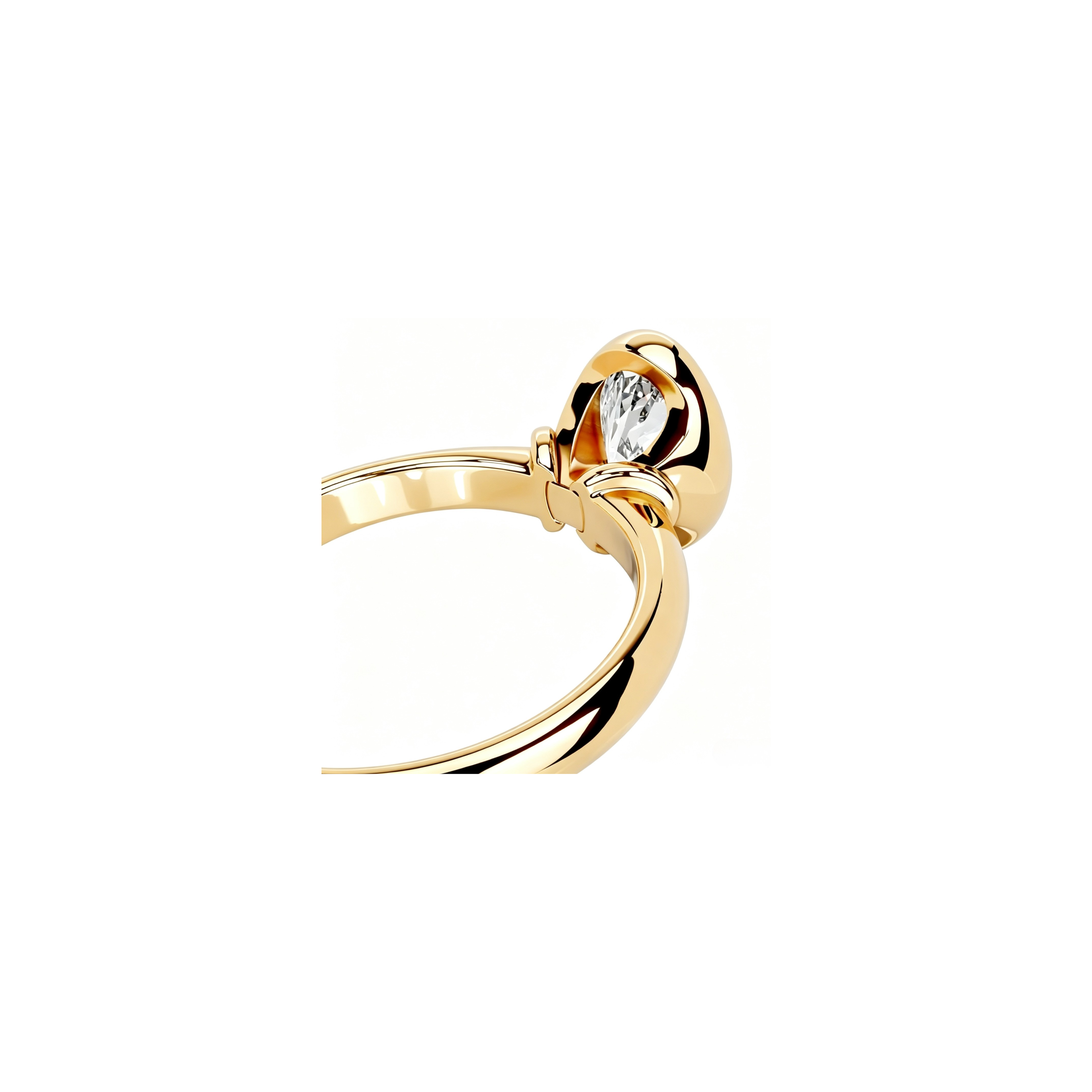 2ct Architectural Bezel Ring