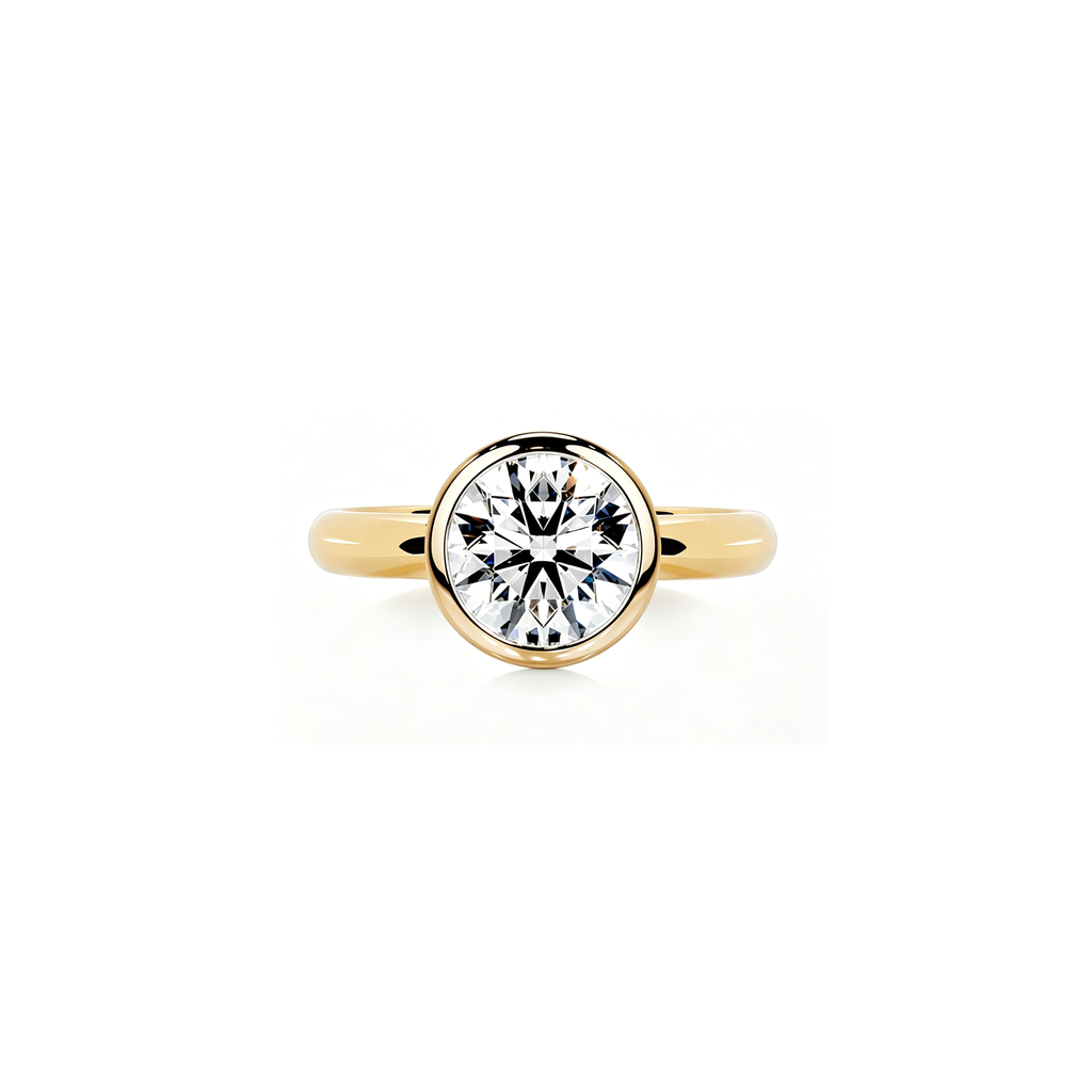 2ct Architectural Bezel Ring