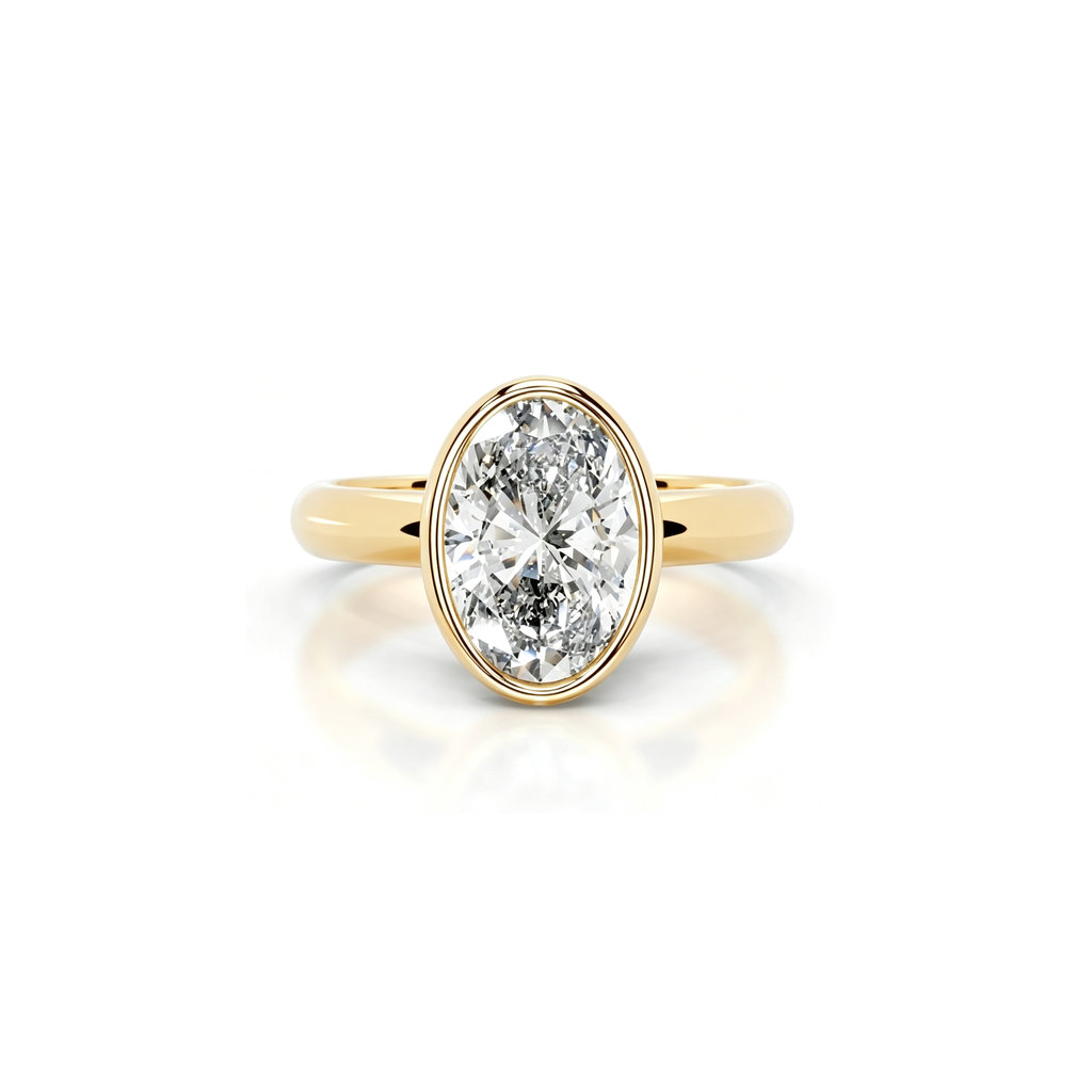 2ct Architectural Bezel Ring