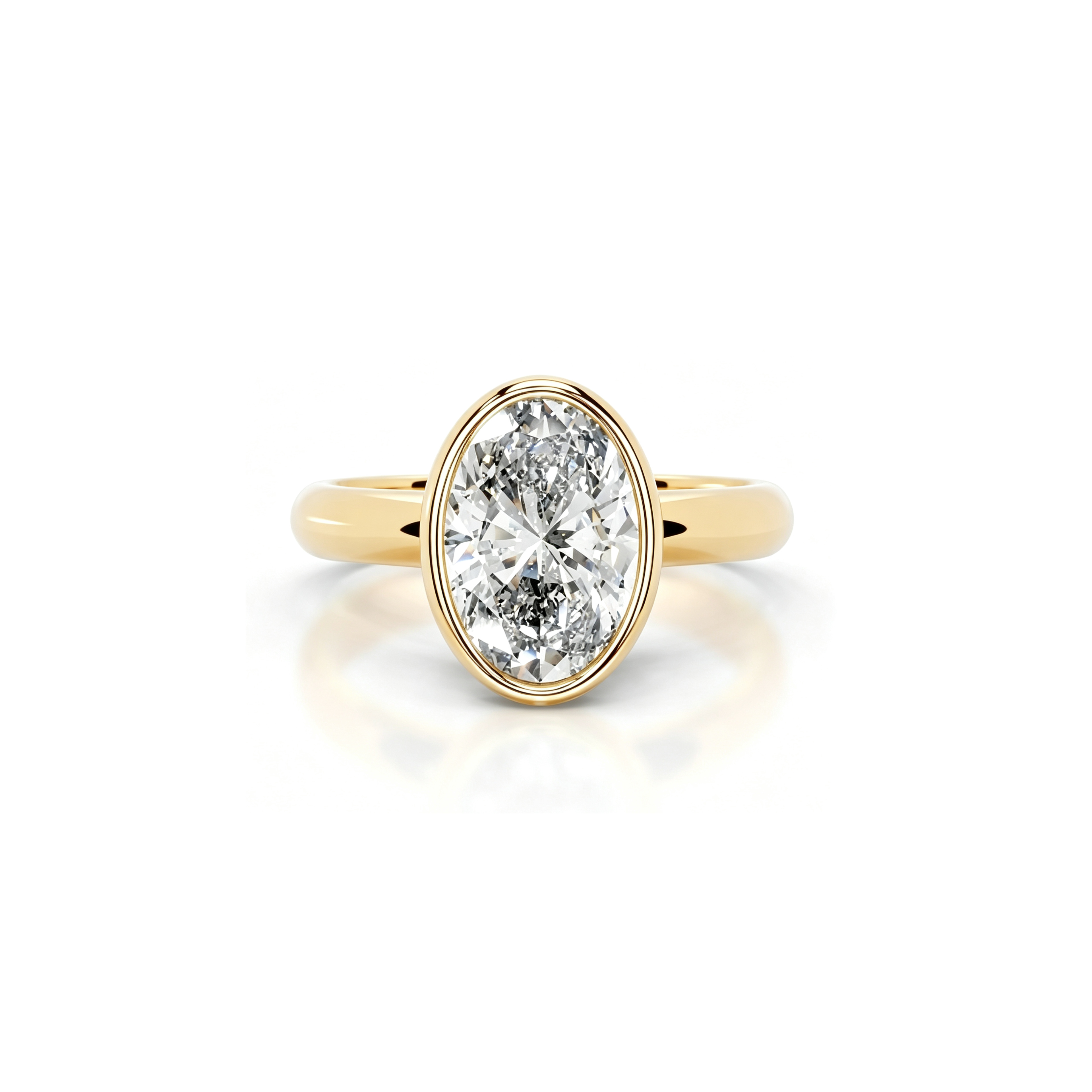2ct Architectural Bezel Ring