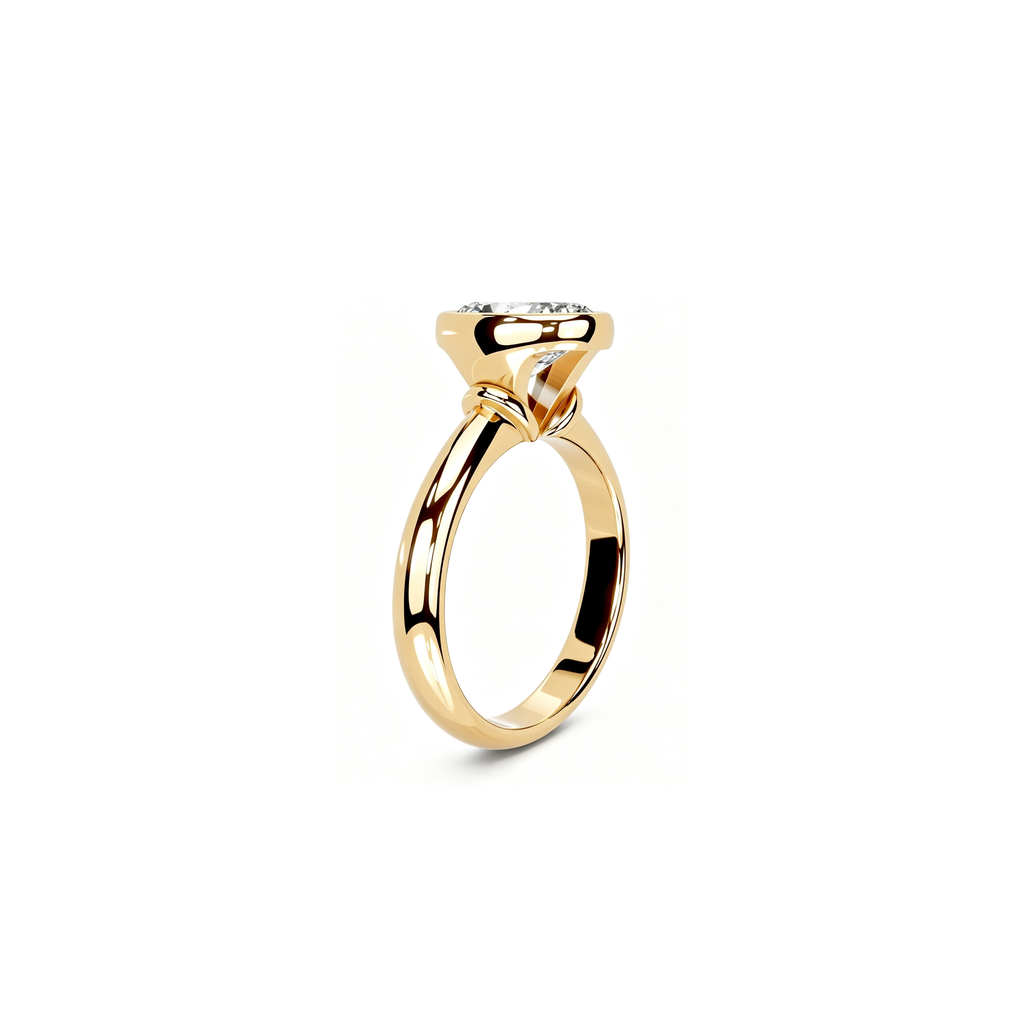 2ct Architectural Bezel Ring