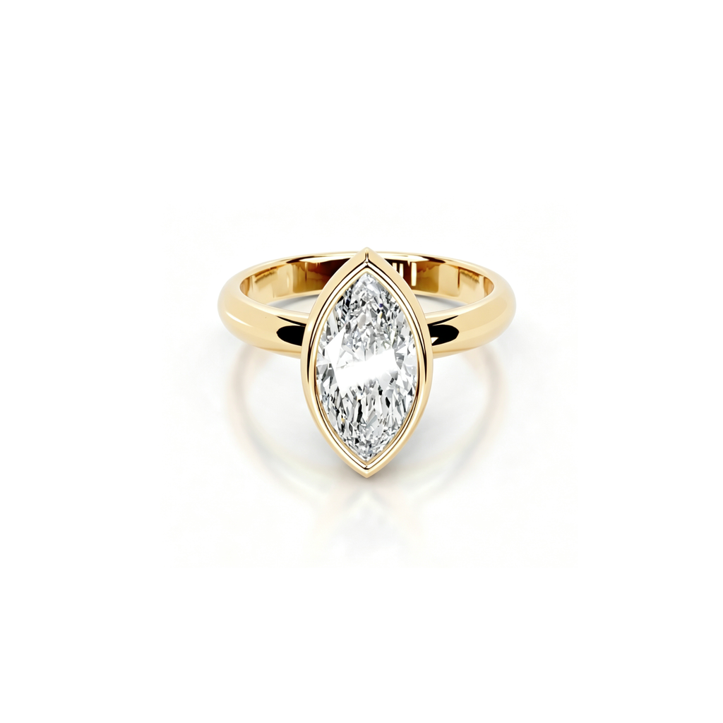 2ct Architectural Bezel Ring