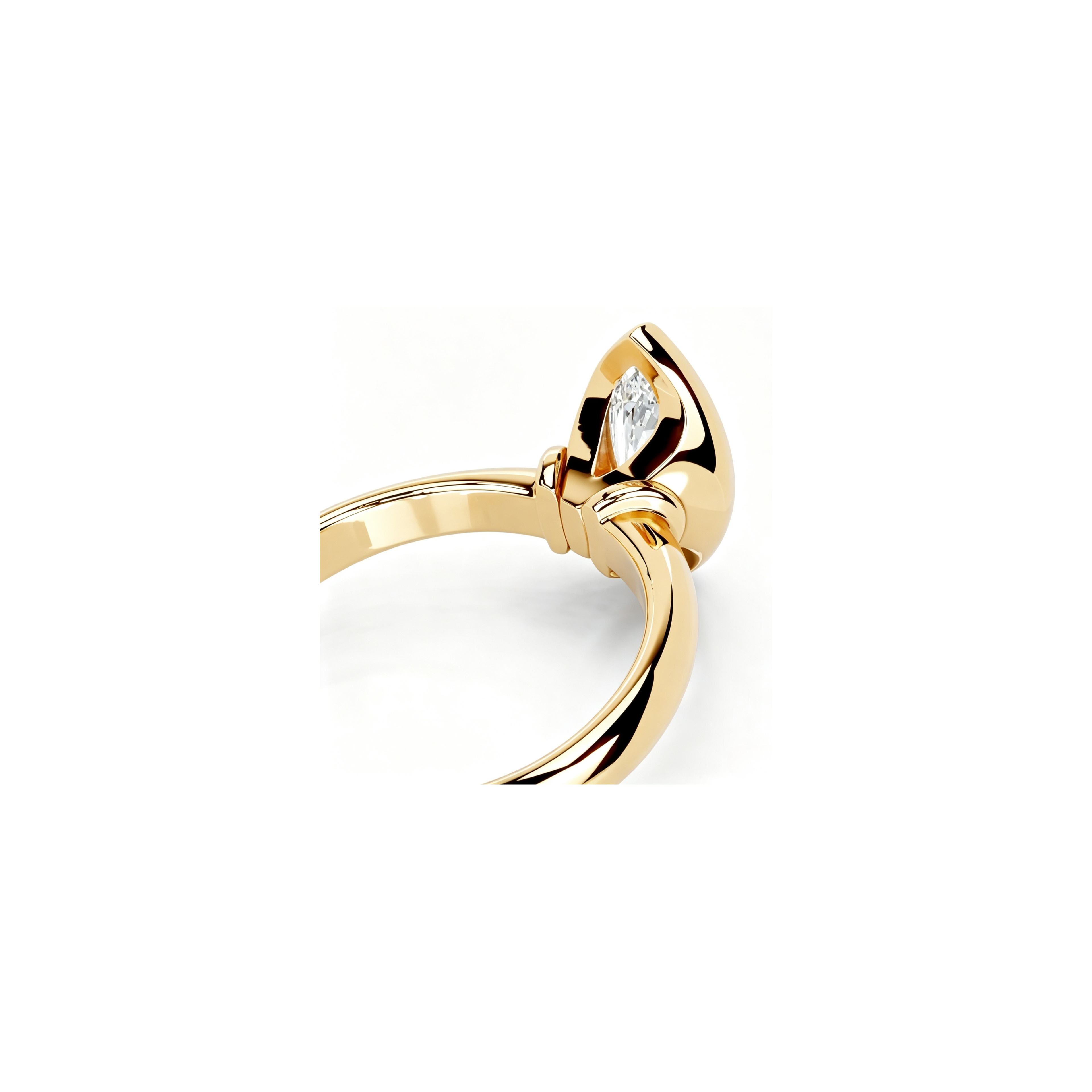 2ct Architectural Bezel Ring