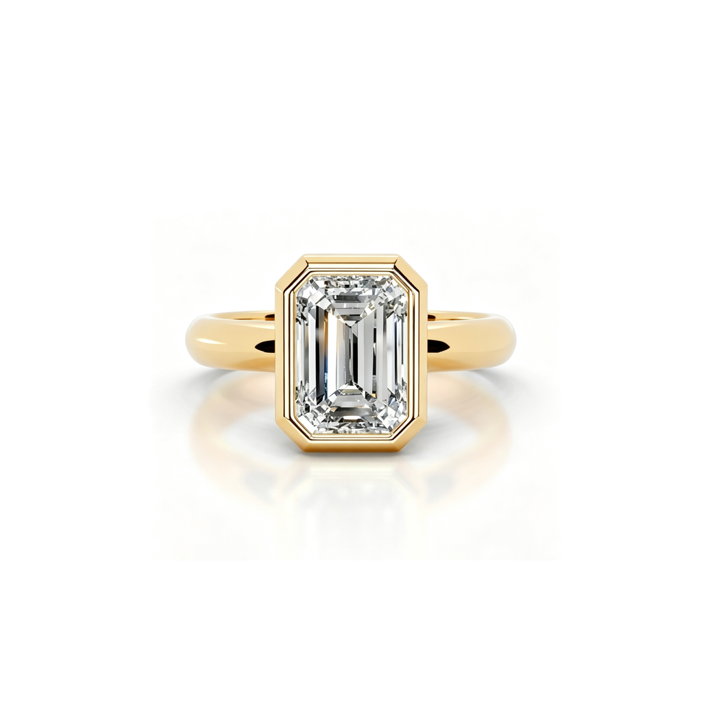 2ct Architectural Bezel Ring