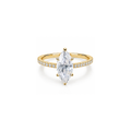 Marquise Pavé Halo Ring (2/3ct)