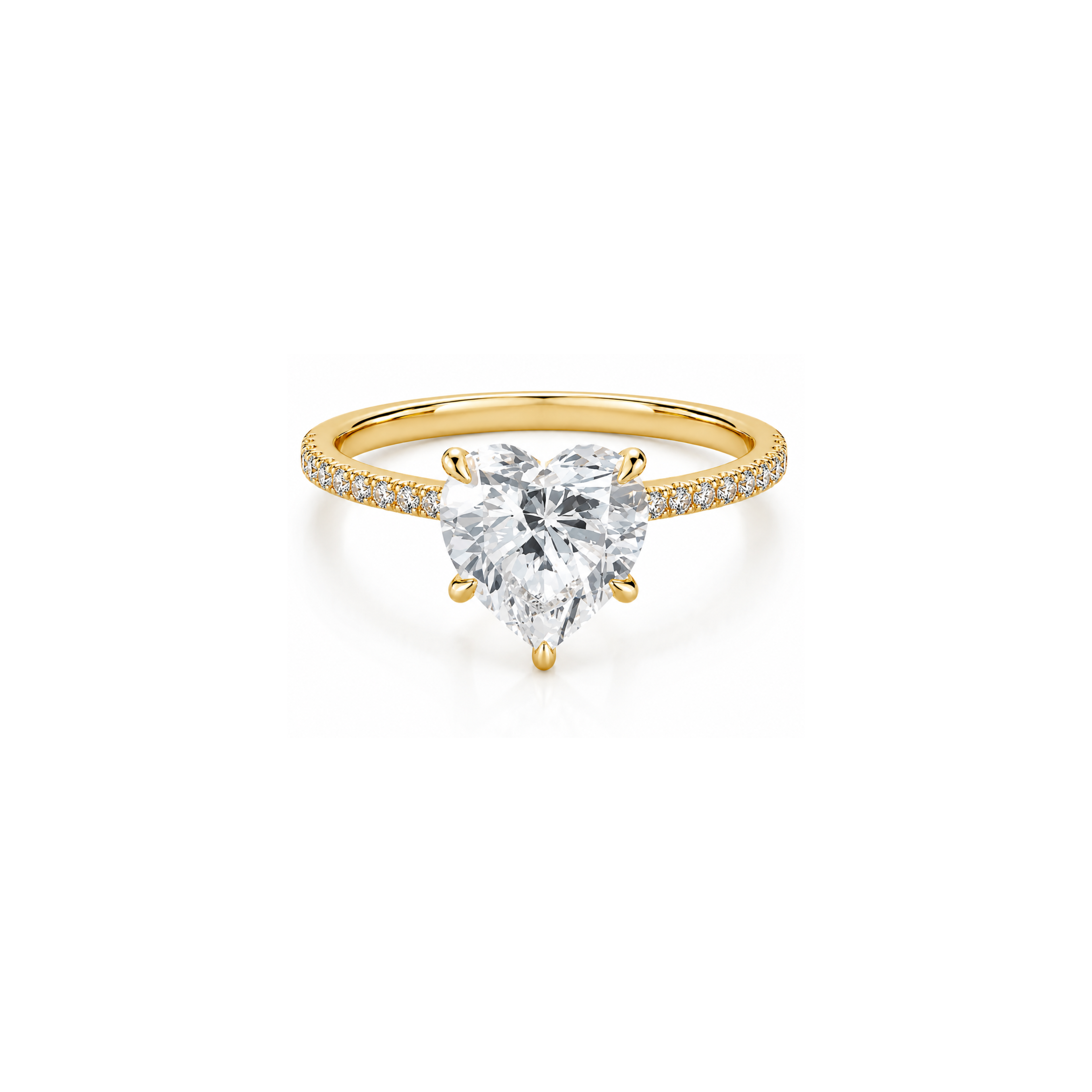 Heart Pavé Halo Ring (2/3/4ct)