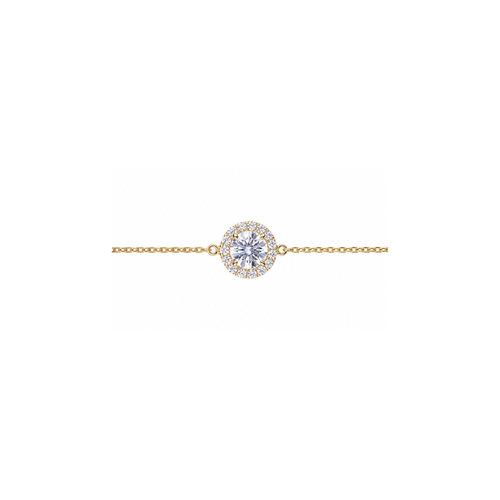 0.5ct Halo Chain Bracelet