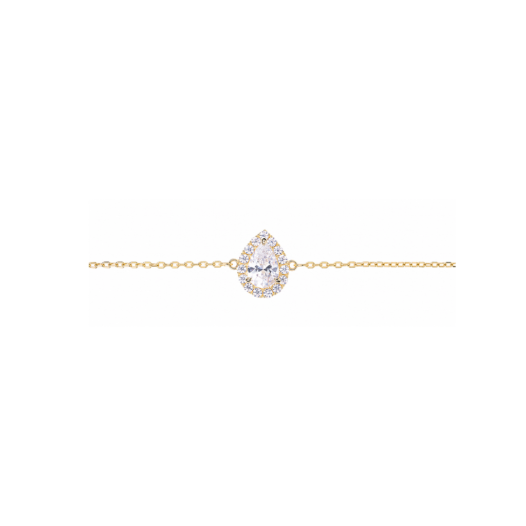 0.5ct Halo Chain Bracelet