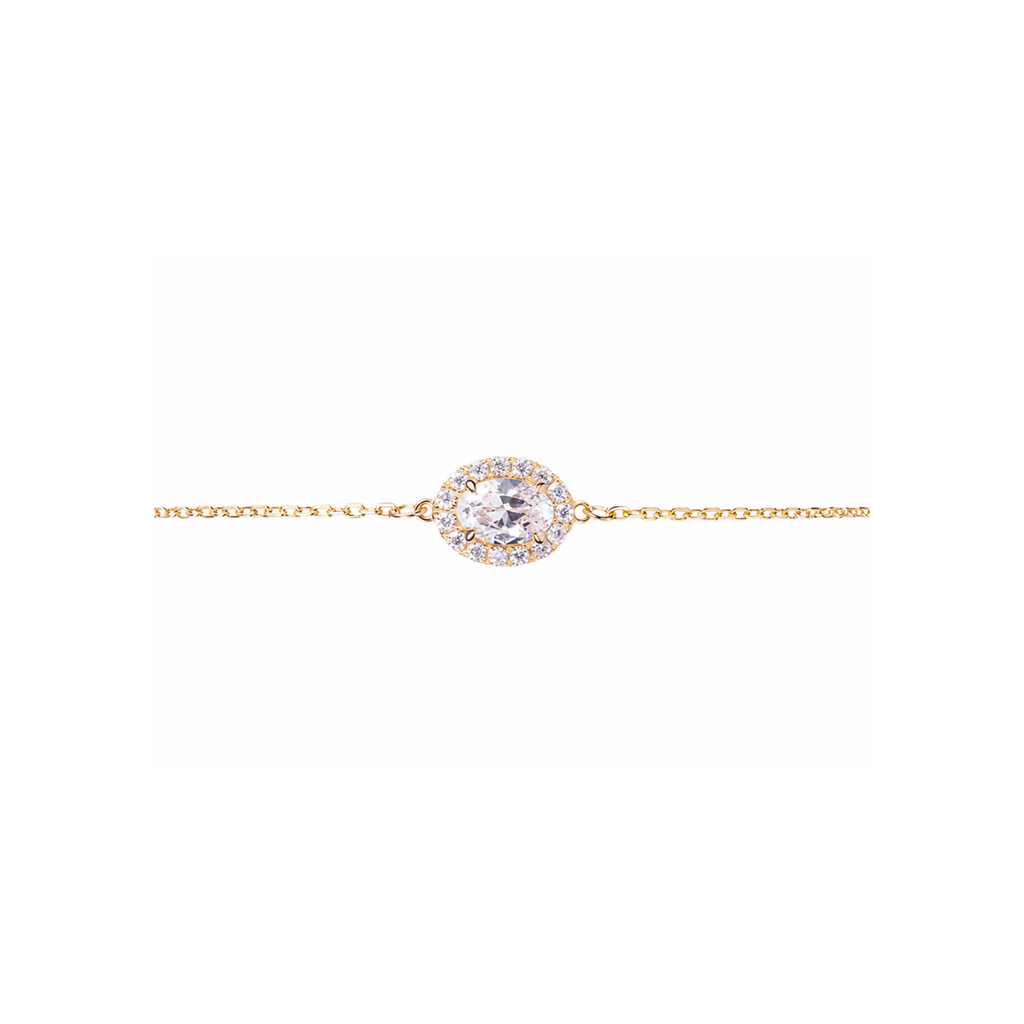 0.5ct Halo Chain Bracelet