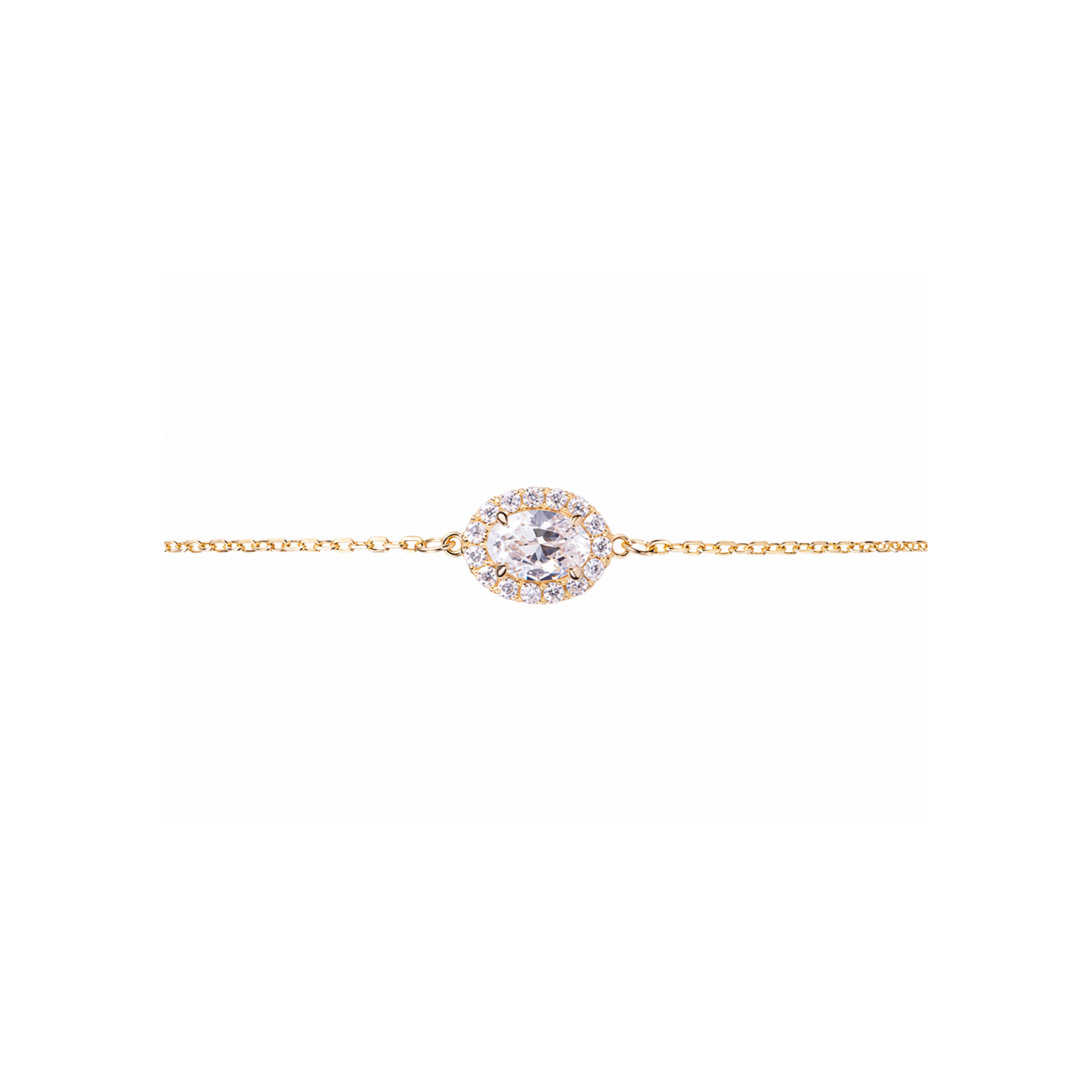 0.5ct Halo Chain Bracelet