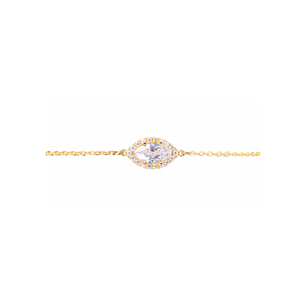 0.5ct Halo Chain Bracelet
