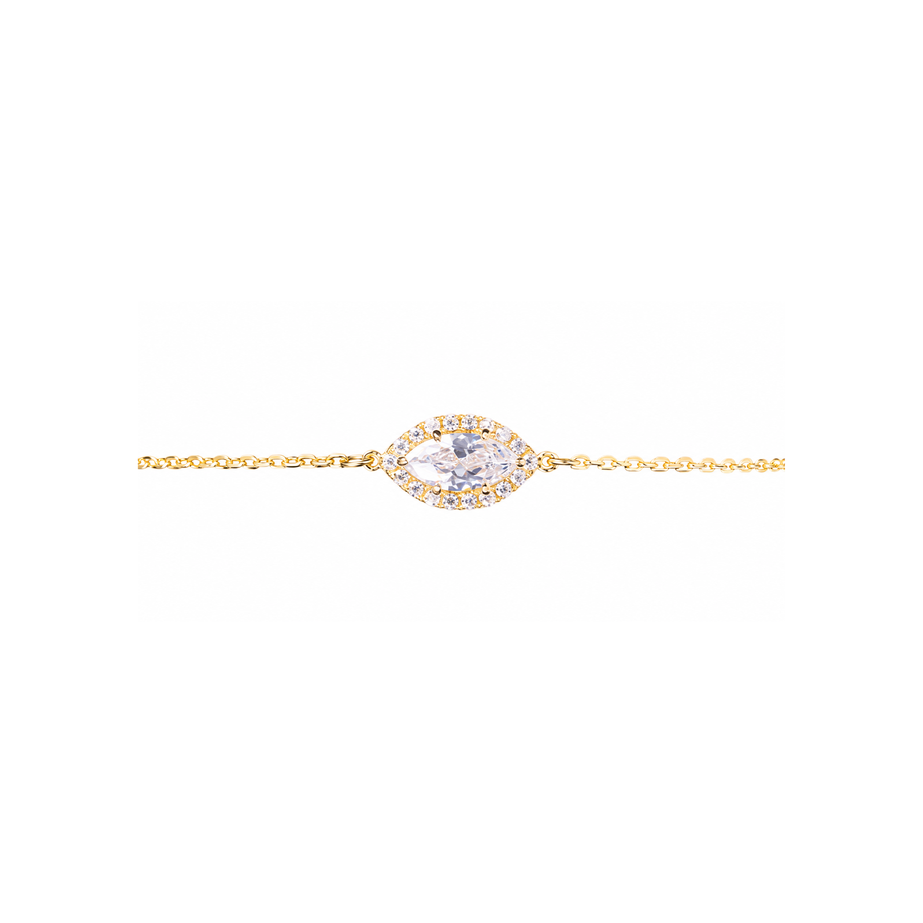 0.5ct Halo Chain Bracelet