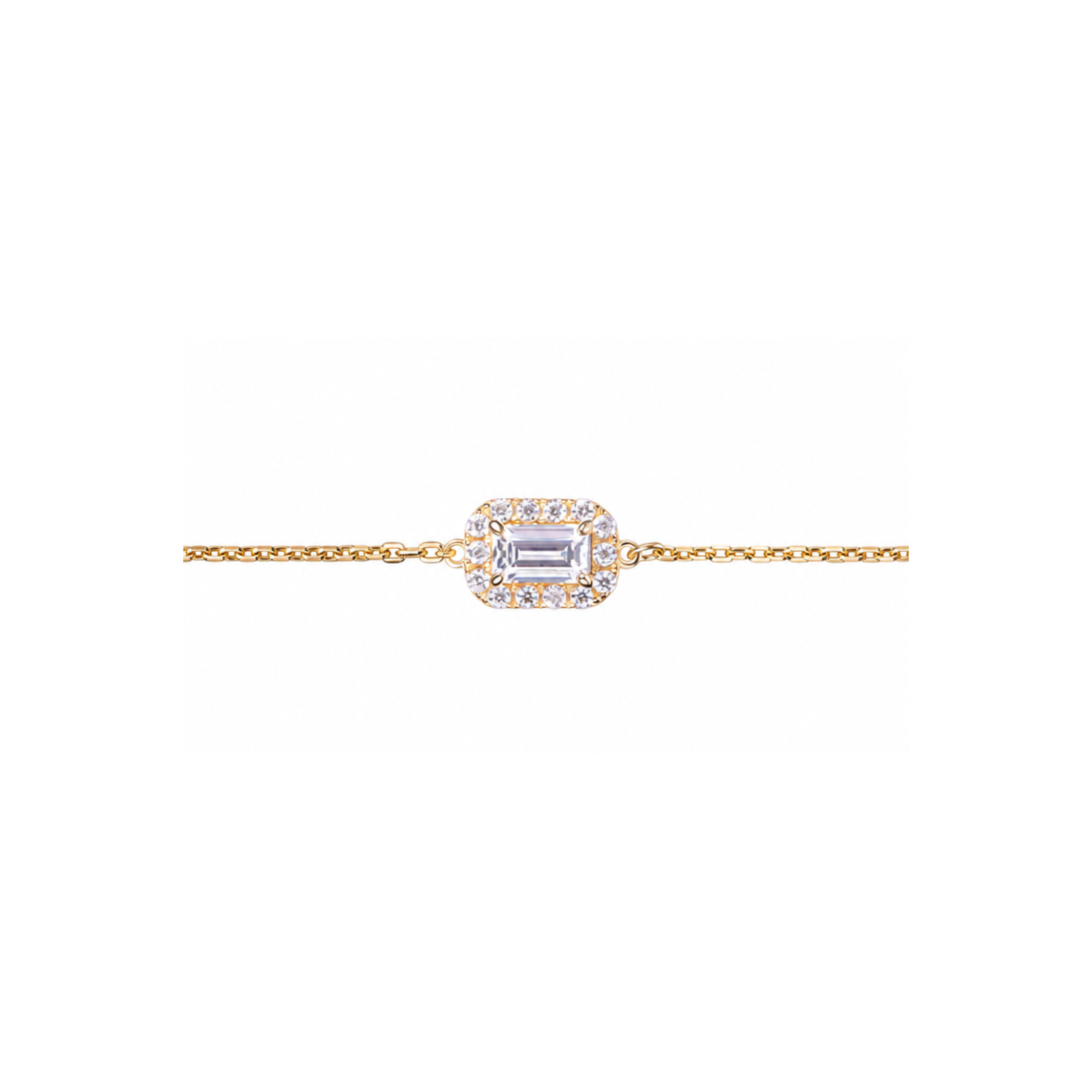 0.5ct Halo Chain Bracelet