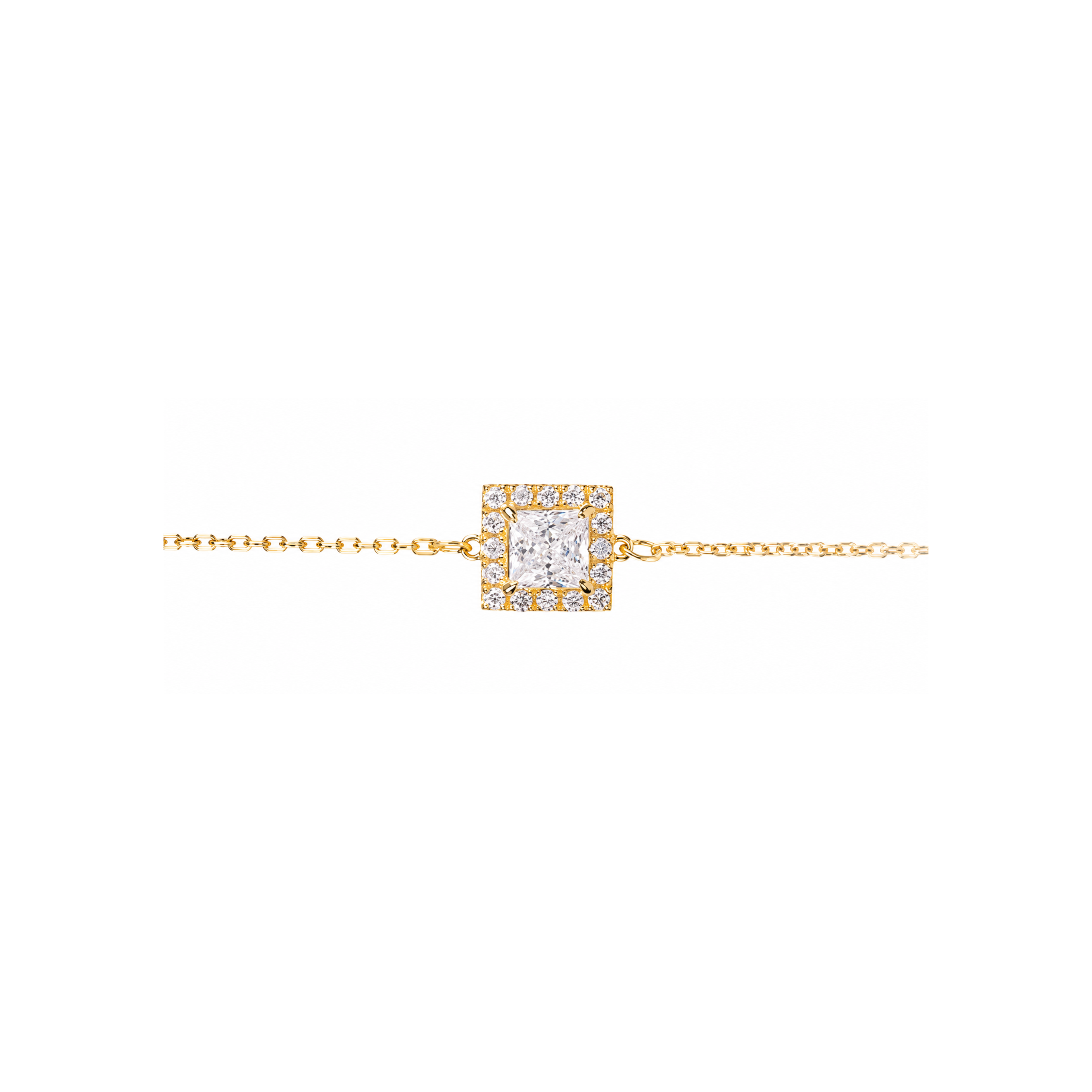 0.5ct Halo Chain Bracelet
