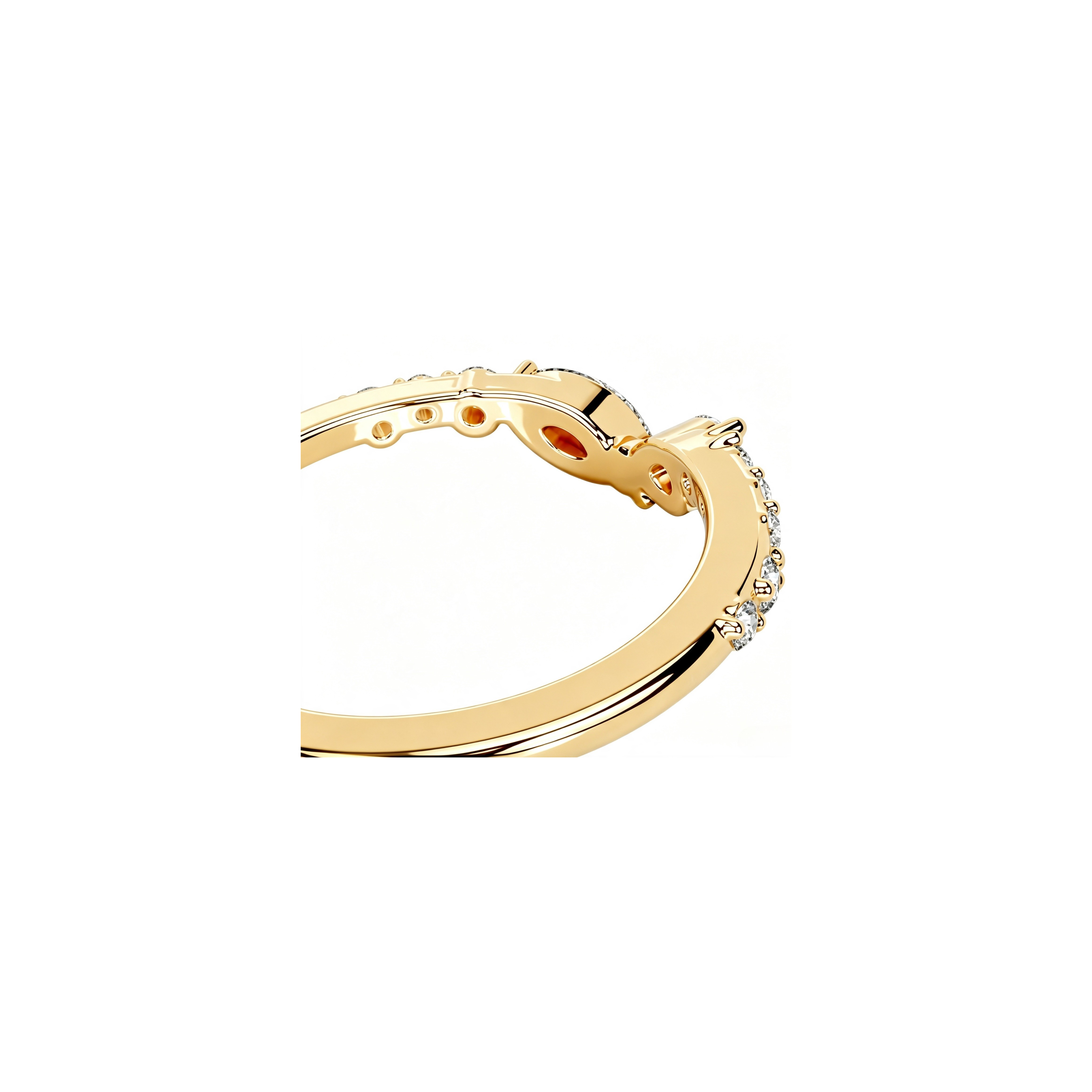 Pear and Marquise Stacking Ring