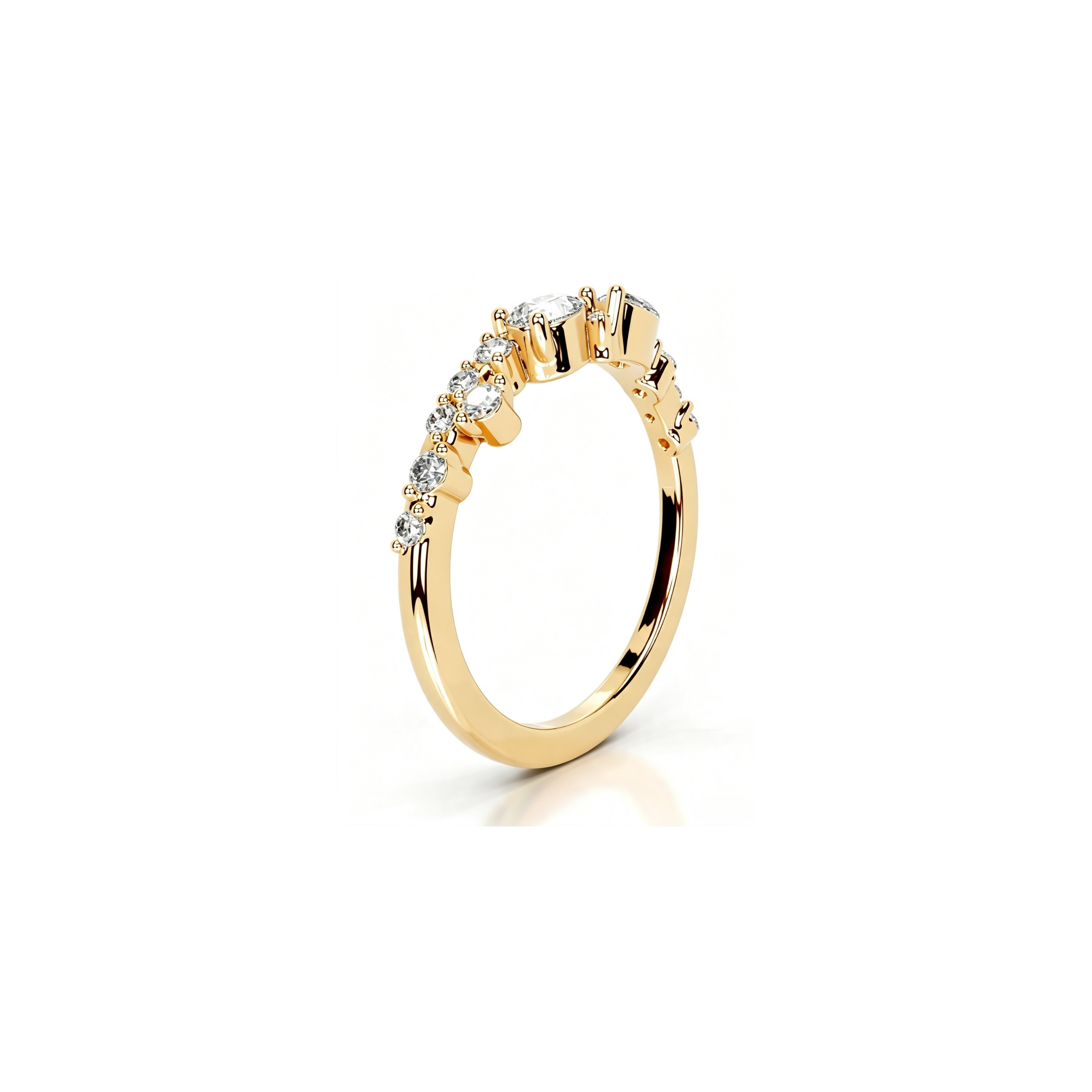 Pear and Marquise Stacking Ring