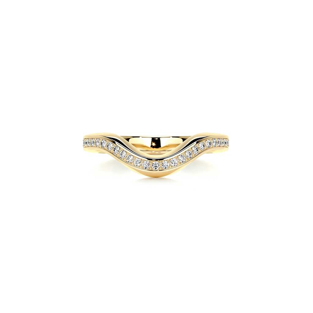 Curved Pavé Band