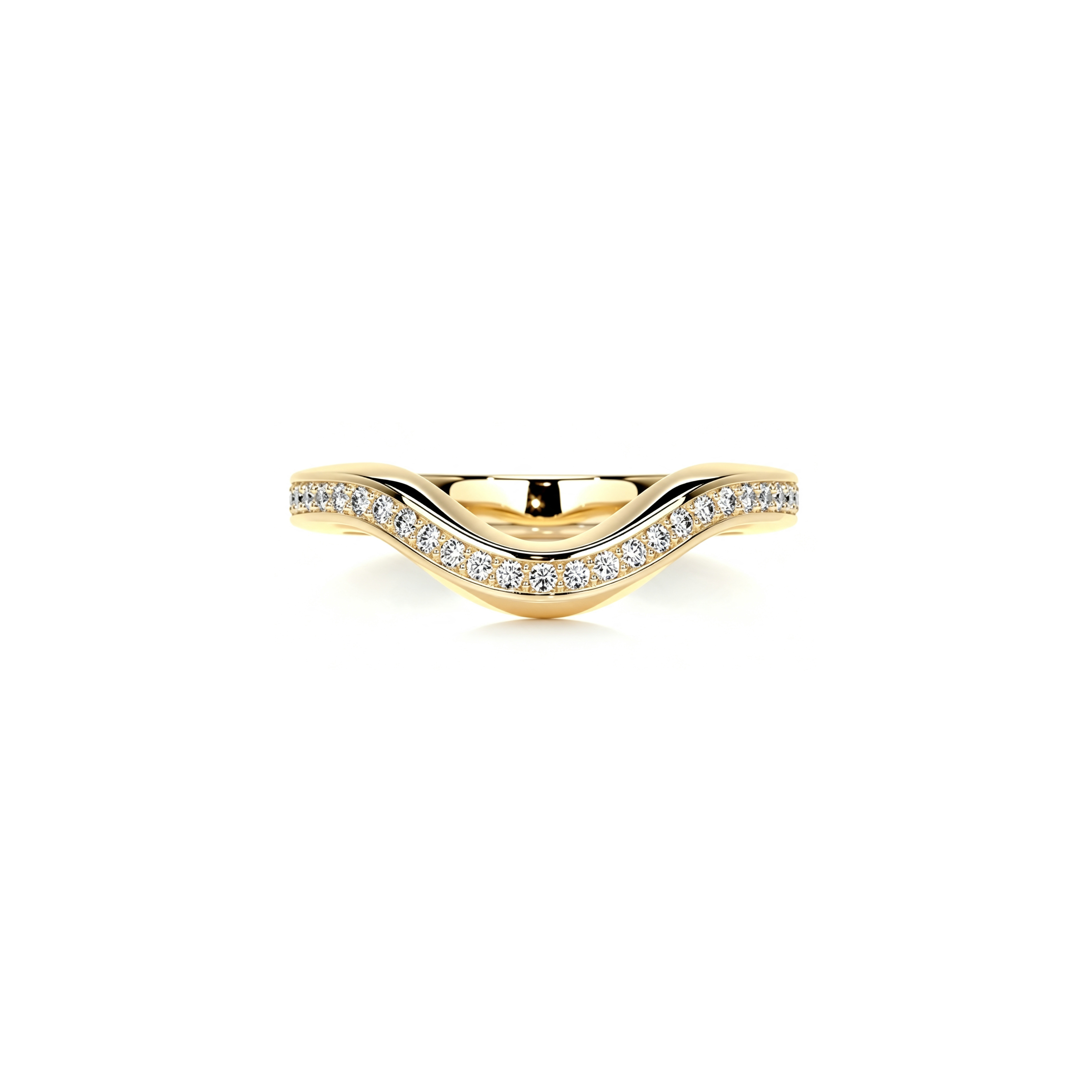 Curved Pavé Band