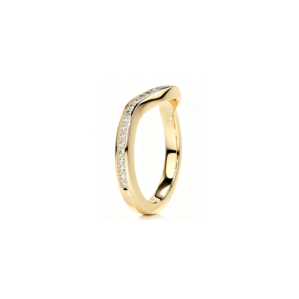 Curved Pavé Band