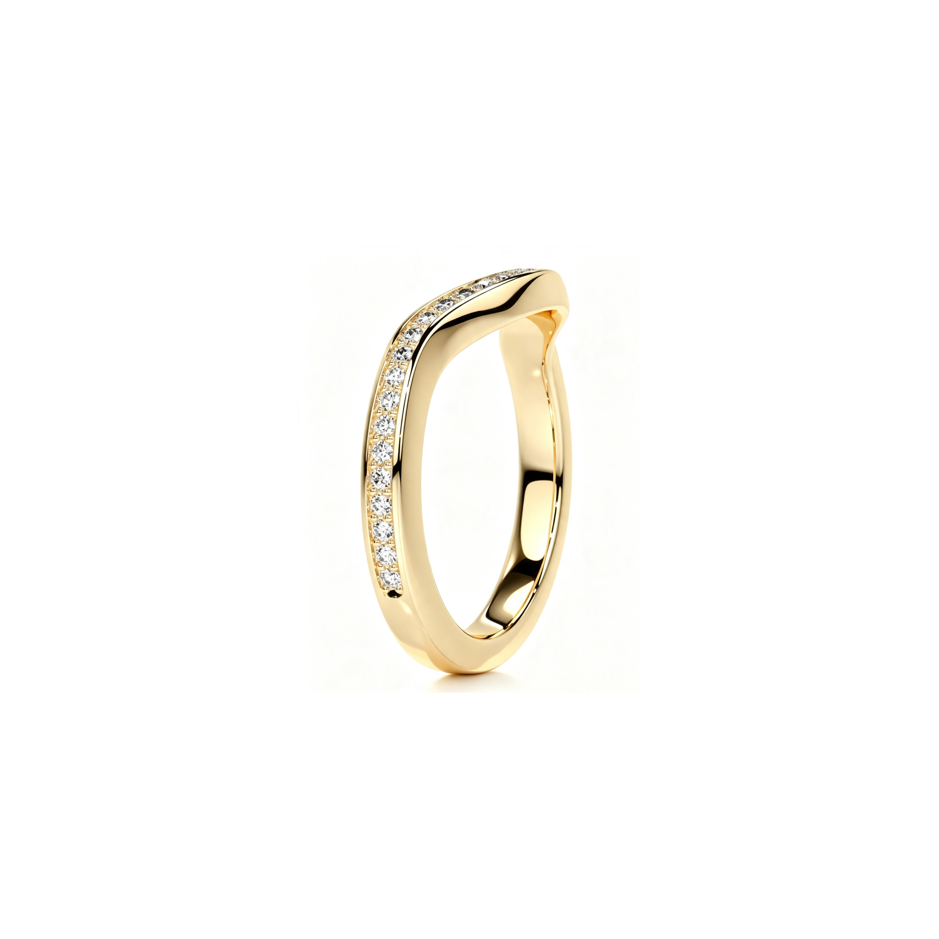 Curved Pavé Band