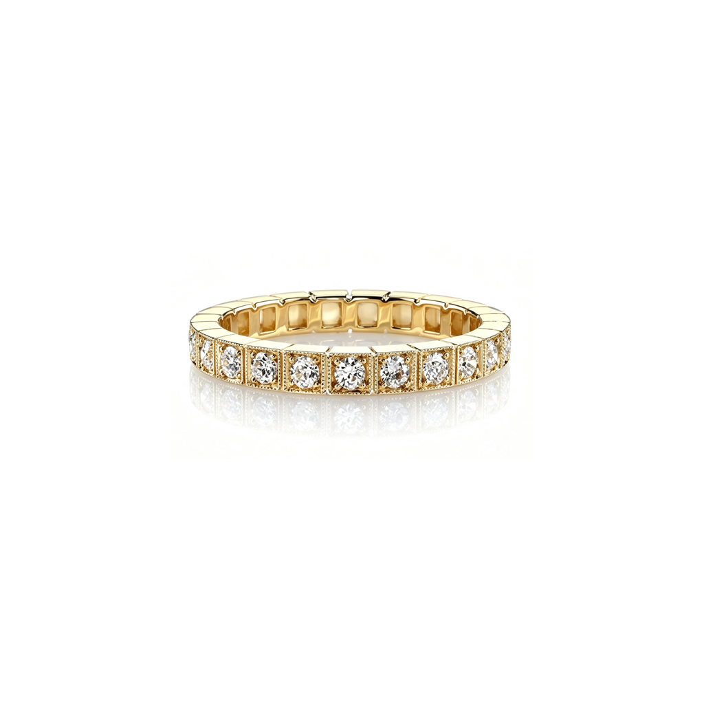 Square Box Milgrain Band