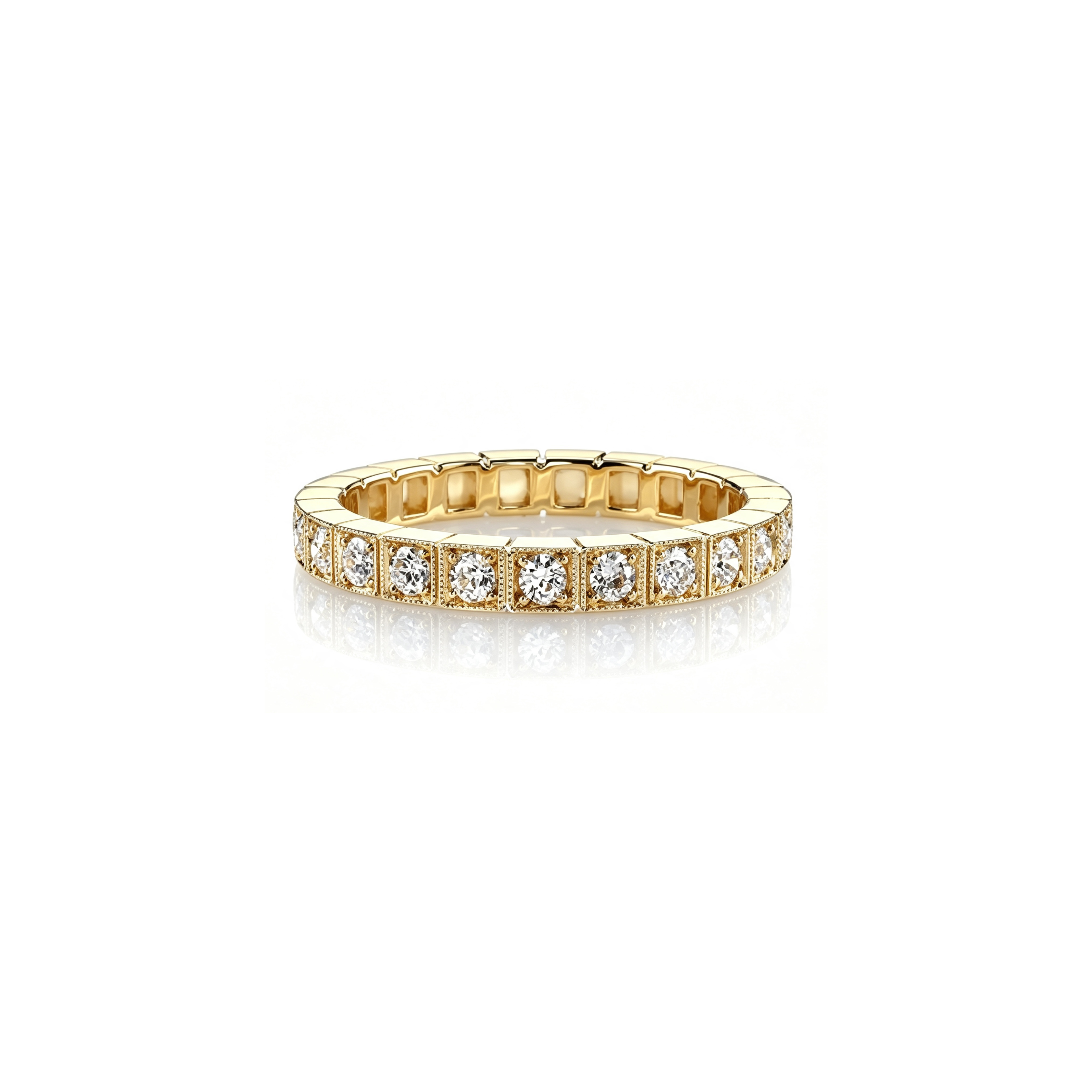 Square Box Milgrain Band