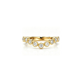Curved Bezel Milgrain Band