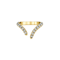 Open V-Chevron Ring