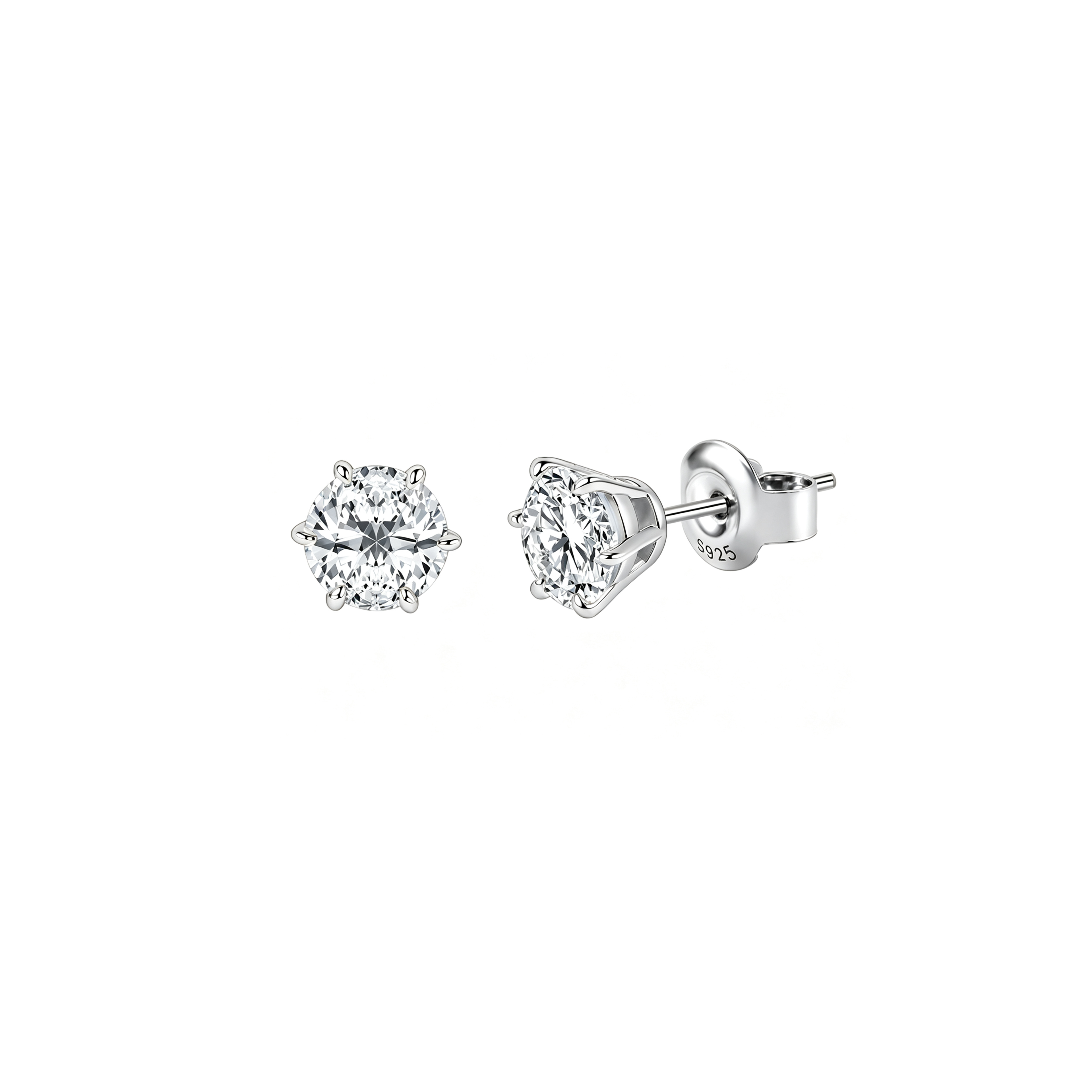 Classic Round Studs (6-prong)