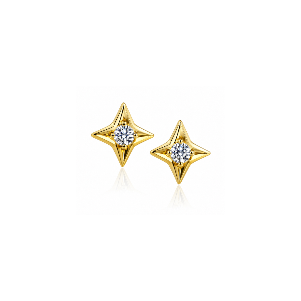 Four-Point Star Stud