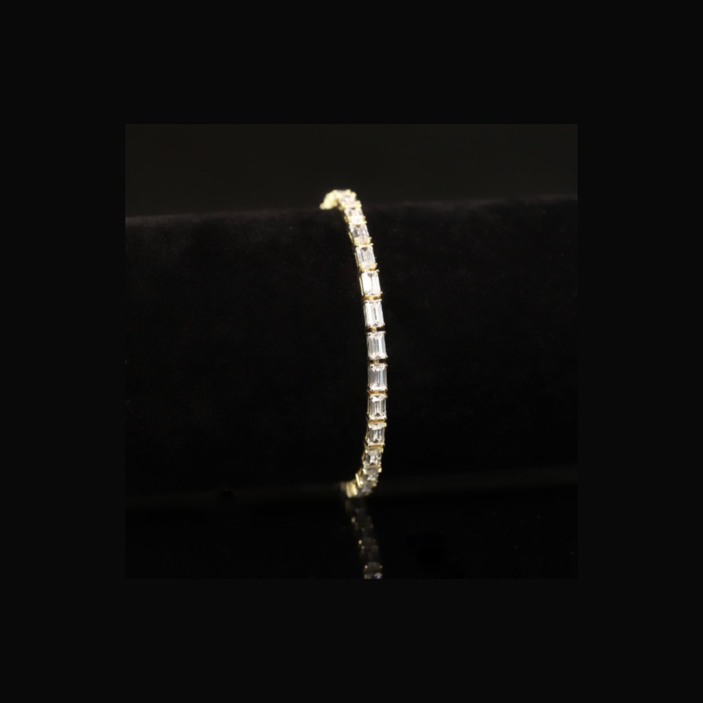 Linear Luxe Emerald-cut Bracelet