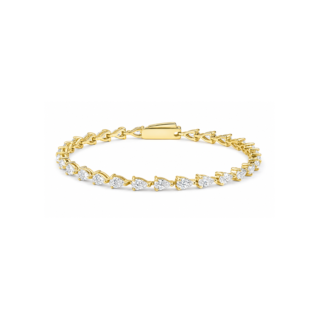 Linear Luxe Pear-cut Bracelet