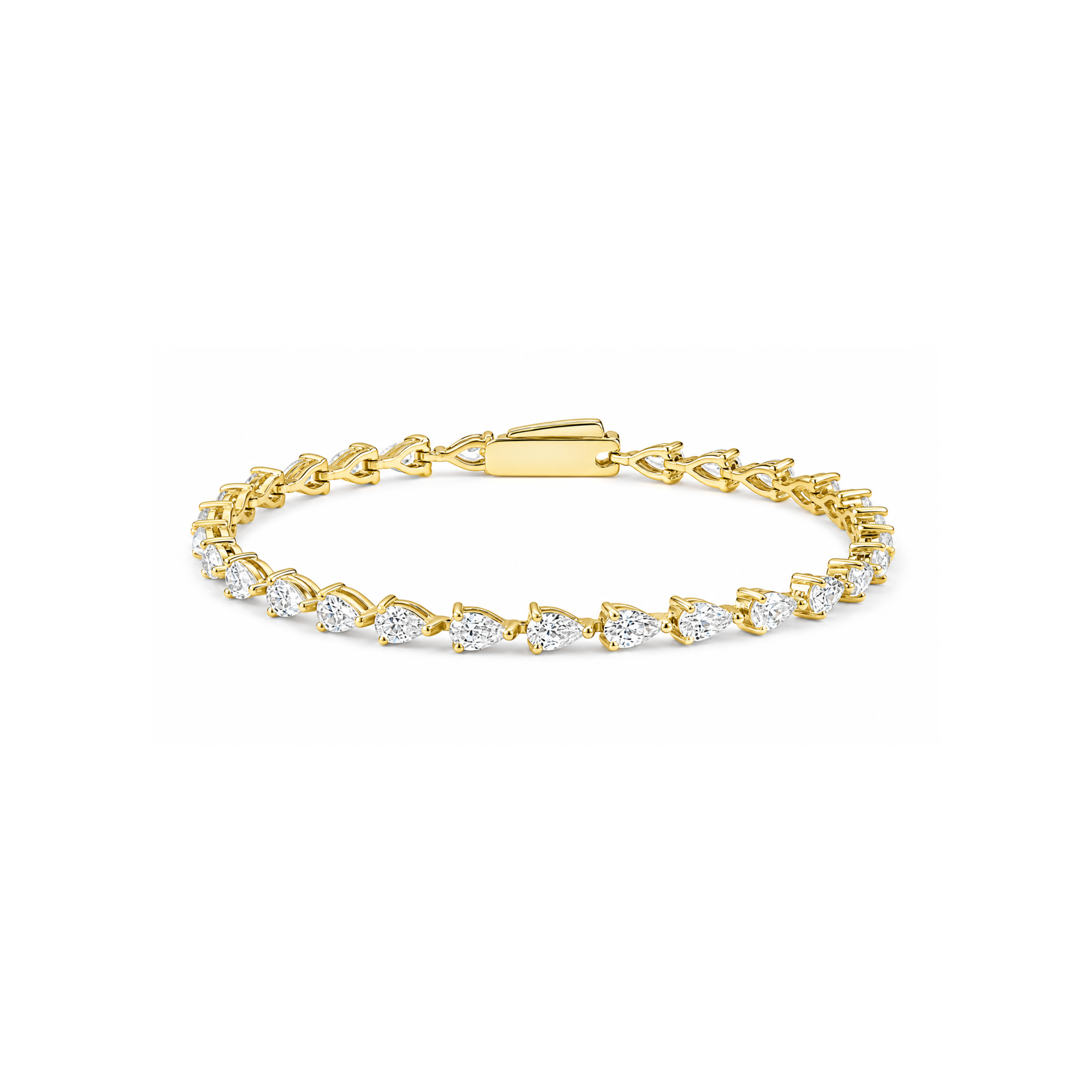 Linear Luxe Pear-cut Bracelet