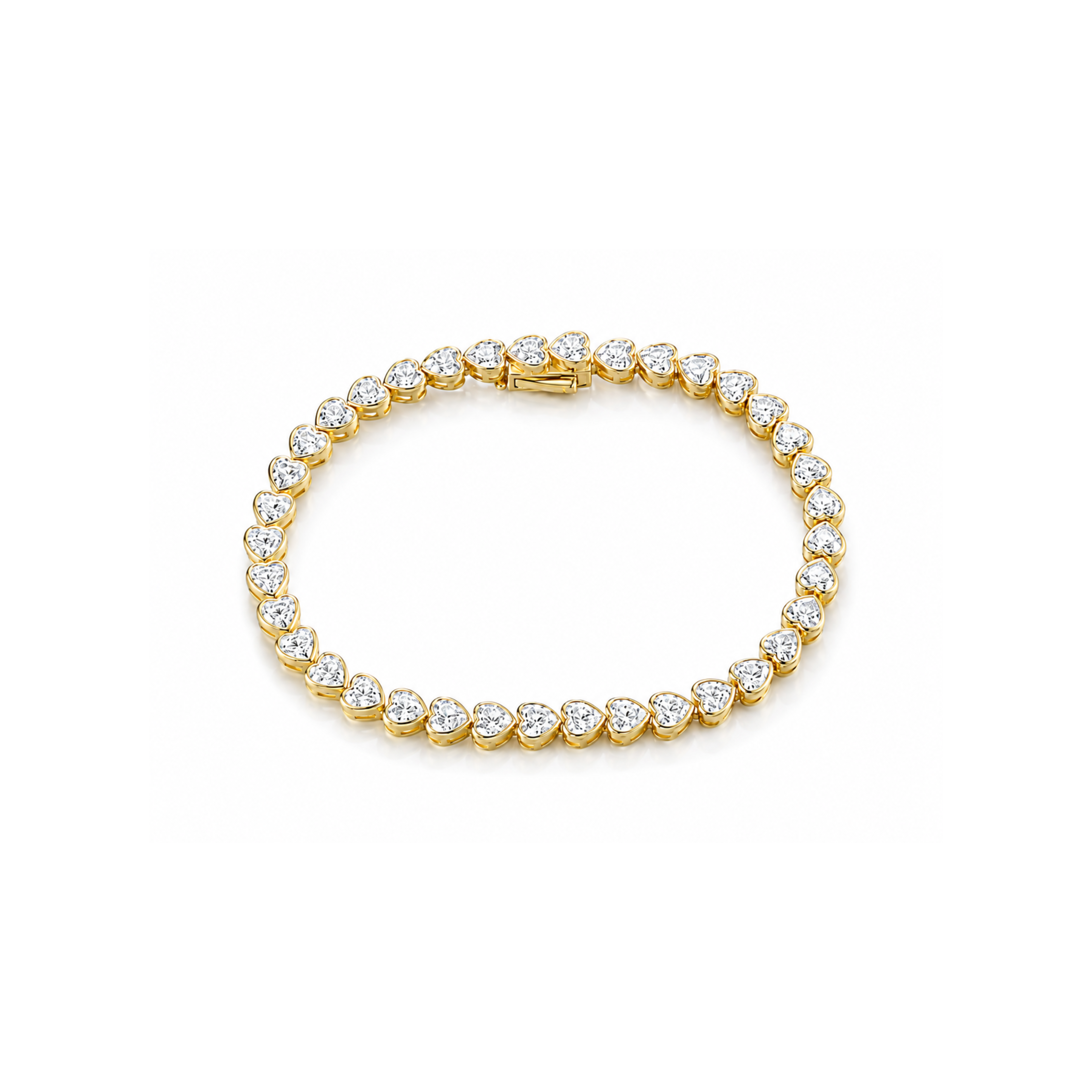 Eternal Amour Heart Tennis Bracelet