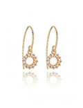 14K Gold Filled Halo Earrings